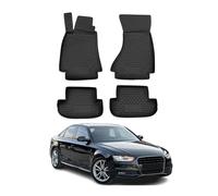 OMAC 3D Tapis de Sol Compatible avec Audi A4 B8 Berline Break Allroad 2009-2016 TPE Noir