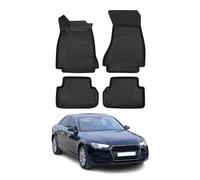 OMAC 3D Tapis de sol pour Audi A4 B9 Berline Break Allroad 2016-2025 TPE Noir