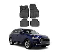 OMAC 3D Tapis de sol pour Audi Q3 / Q3 Sportback 2018-2025 caoutchouc Noir 4Pcs