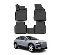 OMAC 3D Tapis de Sol pour Audi Q4 e-tron 2021-2026 en Caoutchouc Noir