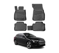 OMAC 3D Tapis de sol pour Audi Q8 e-Tron 2018-2026 caoutchouc TPE Noir 4Pcs