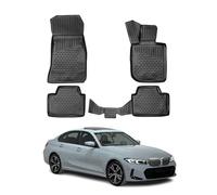 2019-2025 BMW Série 3 Limo Touring G20 G21 Tapis TPE Noir 4 pcs