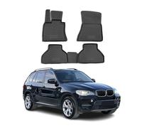 OMAC 3D Tapis de sol pour BMW X5 E70 2006-2013 en caoutchouc Noir