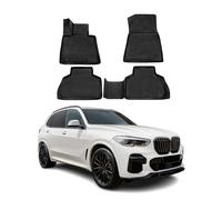 OMAC 3D Tapis de Sol pour BMW X5 G05 2019-2026 en Caoutchouc Noir | Tapis de sol en caoutchouc pour voiture, toutes saisons, produit spécifique au véhicule, antidérapant, ajustement 3D