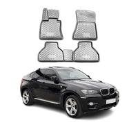 OMAC 3D Tapis de sol pour BMW X5 X6 E71 E72 2007-2014 caoutchouc TPE Gris 4Pcs