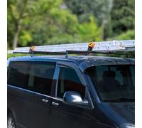 OMAC 3X Barres De Toit butées de Charge Compatible avec VW T5 Transporter Caravelle 2003-15 Gris