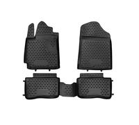 Tapis de Sol Compatible avec Kia Picanto 2011-2017 Caoutchouc TPE Noir
