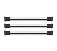 OMAC Barres de Toit Compatible avec Multivan Caravelle Transporter T5 2003-2015 Aluminium argenté avec Certification TÜV ABE
