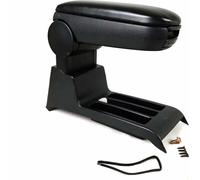 OMAC Accoudoir central Console centrale pour VW Polo 2001-2009 Cuir PU ABS Noir