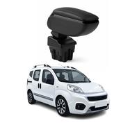 OMAC Accoudoir Compatible avec Fiat Fiorino 2008-2015 / Qubo 2008-2015 Vinyl Abs Noir Coulissant