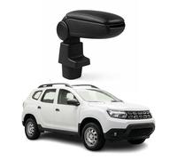 OMAC Accoudoir pour Dacia Duster 2 2018-2024 - Snap-On - ABS + Simili Cuir - Aucune Perçage ou Installation - Installation Facile Noir