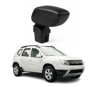 OMAC Accoudoir pour Dacia Duster 2010-2018 - Snap-On - ABS + Simili Cuir - Aucune Perçage ou Installation - Installation Facile Noir