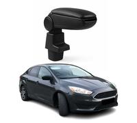 OMAC Accoudoir pour Ford Focus 2011-2014 - Snap-On - ABS + Simili Cuir - Aucune Perçage ou Installation - Installation Facile Noir