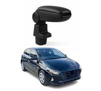 OMAC Accoudoir pour Hyundai i20 2020-2026 - Snap-On - ABS + Simili Cuir - Aucune Perçage ou Installation - Installation Facile Noir