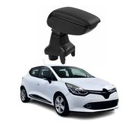 OMAC Accoudoir pour Renault Clio 2012-2019 - Snap-On - ABS + Simili Cuir - Aucune Perçage ou Installation - Installation Facile Noir