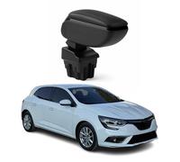 OMAC Accoudoir pour Renault Megane 2016-2025 - Snap-On - ABS + Simili Cuir - Aucune Perçage ou Installation - Installation Facile Noir