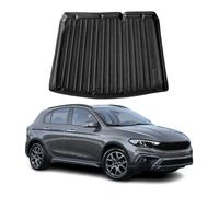 OMAC Bac de coffre compatible avec Fiat Tipo Cross 2020-2025 - En caoutchouc TPE - Noir