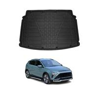 OMAC Bac de coffre compatible avec Hyundai Bayon 2021-2025 - En caoutchouc TPE - Noir
