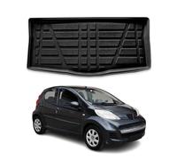 OMAC Bac de coffre compatible avec Peugeot 107 2007-2014 5 portes en caoutchouc TPE noir