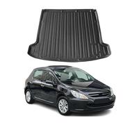 OMAC Bac de coffre compatible avec Peugeot 307 2001-2008 TPE 3D antidérapant Noir