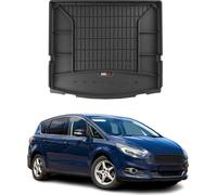 OMAC Bac de coffre en caoutchouc pour Ford S-Max 2015-2024 7-sièges rabattable 3ème rangée