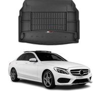 OMAC Bac de coffre en caoutchouc pour Mercedes C Classe W205 2013-2025 TPE noir