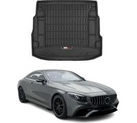 OMAC Bac de coffre en caoutchouc pour Mercedes Classe S S217 2014-2020 TPE Noir