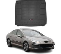 OMAC Bac de coffre en caoutchouc pour Peugeot 407 2004-2011 TPE Bac de coffre noir