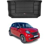 OMAC Bac de coffre en caoutchouc pour Smart Forfour 2015-2018 TPE Bac de coffre noir