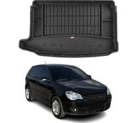OMAC Bac de coffre en caoutchouc pour VW Polo 2001-2009 TPE Bac de coffre noir