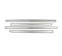 OMAC Baguettes de protection de porte latérales en acier inoxydable compatible avec VW Touran 2010-2015