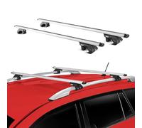 Barres de Toit Compatible avec Nissan Qashqai J10 J11 2007-2021 5 P Alu Gris Argenté 2X