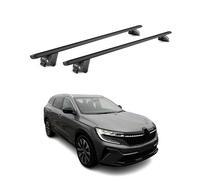 Galerie de toit pour Renault Espace 2023-2025 aluminium noir 2 pcs ABE