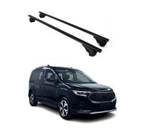 OMAC Barres de toit - Barres de toit - En métal - 75 kg - Noir - 2 pièces - Pour porte-vélos, coffres de toit, porte-skis - Verrouillables