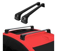 OMAC Barres de Toit compatibles avec Mercedes W204 2007-2014 - 2 Barres - Antivol Inclus - Aluminium Noir