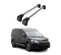 OMAC Barres de Toit compatibles avec VW ID. Buzz 2022-2026 - 2 Barres - Antivol Inclus - Aluminium Argent