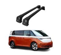 OMAC Barres de Toit compatibles avec VW ID. Buzz 2022-2026 - 2 Barres - Antivol Inclus - Aluminium Noir
