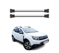 OMAC Barres de Toit en Aluminium pour Dacia Duster mk3 2024-2026 - Charge Max 75 kg - 2 Barres Argent