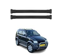 OMAC Barres de Toit en Aluminium pour Daihatsu Terios I 1998-2005 - TÜV/DIN 75302:2019 - Charge Max 75 kg - 2 Barres Noir
