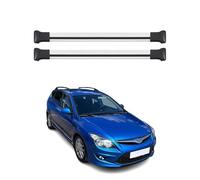 OMAC Barres de Toit en Aluminium pour Hyundai i30 I 2007-2012 - Charge Max 75 kg - 2 Barres Argent