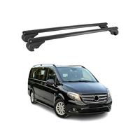 OMAC Barres de Toit Transversales pour Mercedes Vito W447 2014-2025 Aluminium Noir