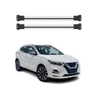 OMAC Barres de Toit en Aluminium pour Nissan Qashqai J11 2013-2021 - Charge Max 75 kg - 2 Barres Argent
