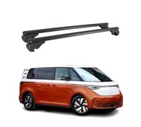 OMAC Barres de Toit en Aluminium pour VW ID. Buzz 2022-2026 - TÜV/DIN 75302:2019 - Antivol Inclus - Charge Max 75 kg - 2 Barres Noir