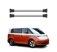 OMAC Barres de Toit en Aluminium pour VW ID. Buzz 2022-2026 - TÜV/DIN 75302:2019 - Charge Max 75 kg - 2 Barres Argent
