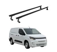 OMAC Barres de Toit Heavy Duty compatibles avec Citroën Berlingo 2018-2026 - 2 Barres - Aluminium Noir