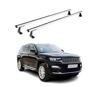 OMAC Barres de Toit Heavy Duty compatibles avec Jeep Compass 2017-2025 - 2 Barres - Aluminium Argent
