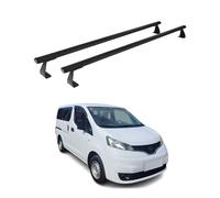 OMAC Barres de Toit Heavy Duty compatibles avec Nissan NV200 2009-2020 - 2 Barres - Aluminium Noir