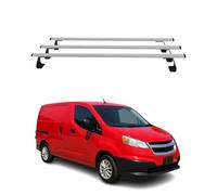 OMAC Barres de Toit Heavy Duty compatibles avec Nissan NV200 2009-2020 - 3 Barres - Acier Argent
