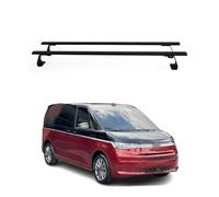 OMAC Barres de Toit Heavy Duty compatibles avec VW Multivan T7 2021-2026 - 2 Barres - Acier Noir