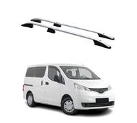 OMAC Barres De Toit Longitudinales Compatible avec Nissan NV200 2010-2024 Alu Gris 2X